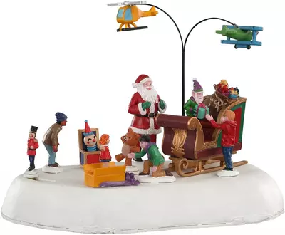 Lemax jolly toys bewegend kerstdorp tafereel 2020 - afbeelding 2