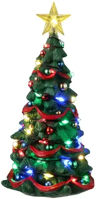 Lemax joyful christmas tree verlichte boom 2023 - afbeelding 1