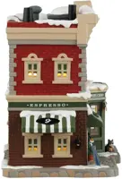 Lemax juliette's croissant & coffee shop verlicht kersthuisje Caddington Village 2024 - afbeelding 2