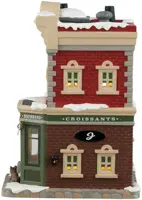 Lemax juliette's croissant & coffee shop verlicht kersthuisje Caddington Village 2024 - afbeelding 3