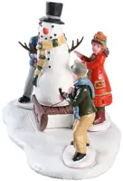 Lemax kids playing kerstdorp tafereel Caddington Village 2018 - afbeelding 2