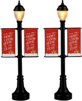Lemax lamp post banners verlichte straatlantaarn Caddington Village 2026 kopen?