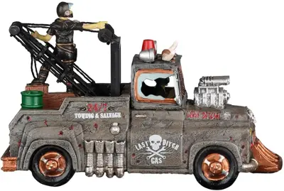 Lemax last ditch tow truck tafereel Spooky Town 2022 - afbeelding 4