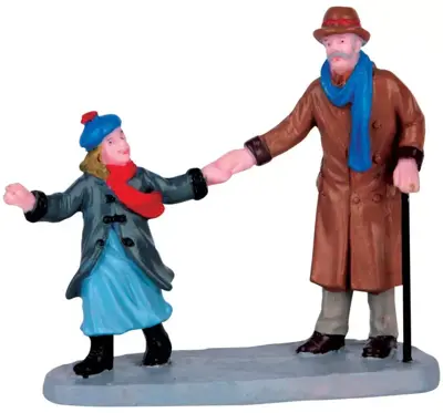 Lemax let's go grandpa! kerstdorp figuur type 2 2016 - afbeelding 1