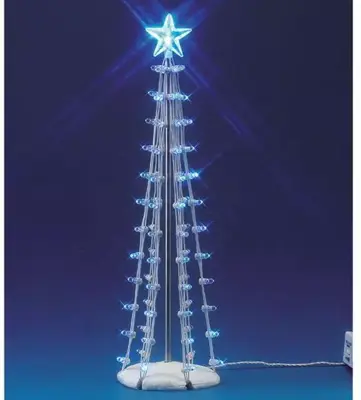 Lemax lighted silhouette tree blue verlichte boom 2007 - afbeelding 2