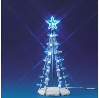 Lemax lighted silhouette tree blue verlichte boom 2007 - afbeelding 2
