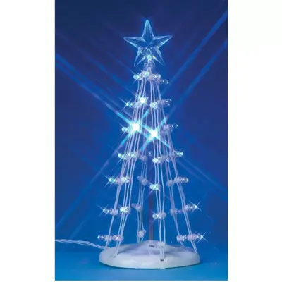 Lemax lighted silhouette tree blue verlichte boom 2007 - afbeelding 1