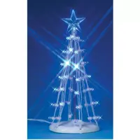 Lemax lighted silhouette tree blue verlichte boom 2007 - afbeelding 1