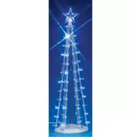 Lemax lighted silhouette tree blue verlichte boom 2007 - afbeelding 1