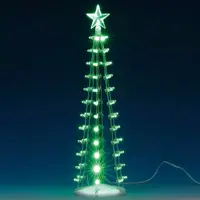 Lemax lighted silhouette tree green verlichte boom 2018 - afbeelding 1