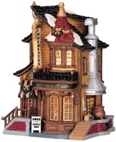 Lemax lucy's chocolate shop verlicht kersthuisje Caddington Village 2004 - afbeelding 1