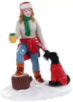 Lemax lumberjill sonia kerstdorp figuur type 2 Vail Village 2021 - afbeelding 1