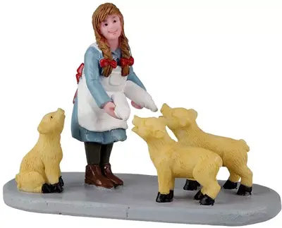 Lemax lunchtime for piglets kerstdorp figuur type 2 Caddington Village 2022 - afbeelding 1