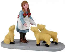 Lemax lunchtime for piglets kerstdorp figuur type 2 Caddington Village 2022 - afbeelding 1