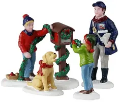Lemax mailbox decorating kerstdorp figuur type 4 Caddington Village 2025 - afbeelding 1