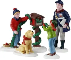 Lemax mailbox decorating kerstdorp figuur type 4 Caddington Village 2025 - afbeelding 2