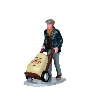 Lemax market worker kerstdorp figuur type 2 Caddington Village 2013 - afbeelding 1