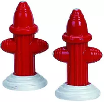 Lemax metal fire hydrant s/2 kerstdorp accessoire 2022 - afbeelding 1