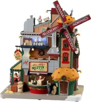 Lemax miss milly's muffin mill bewegend kersthuisje Caddington Village 2023 - afbeelding 1