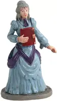 Lemax miss terry the bookstore owner halloween figuur Spooky Town 2021 - afbeelding 1