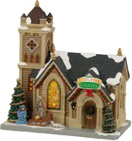 Lemax mistletoe chapel verlichte kerk Caddington Village 2022 - afbeelding 1