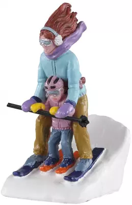 Lemax mommy & me ski kerstdorp figuur type 2 Vail Village 2020 - afbeelding 1