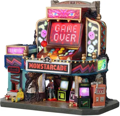 Lemax monstarcade verlicht huisje Spooky Town 2026 - afbeelding 1