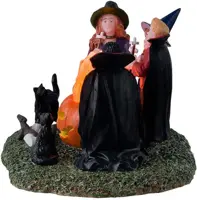Lemax monster marshmallow roast verlicht tafereel Spooky Town 2024 - afbeelding 3