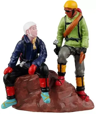 Lemax mountain climbers kerstdorp figuur type 3 Vail Village 2022 - afbeelding 1