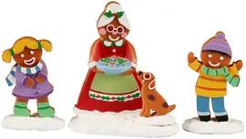 Lemax mrs. claus and cookies, set of 3 kerstdorp figuur type 5 Sugar 'N' Spice 2023 - afbeelding 1