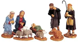Lemax nativity figurines s/8 kerstdorp figuur type 6 1999 - afbeelding 1