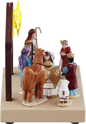 Lemax nativity play verlicht kerstdorp tafereel 2026 - afbeelding 2