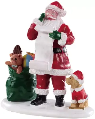 Lemax naughty or nice santa kerstdorp figuur type 3 Santa's Wonderland 2019 - afbeelding 1
