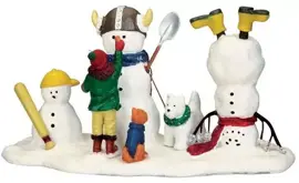 Lemax new friends to play with kerstdorp tafereel Vail Village 2015 - afbeelding 1