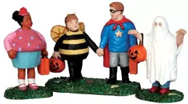 Lemax new trick or treaters s/3 halloween figuur Spooky Town 2015 - afbeelding 1