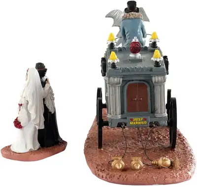Lemax newly deads, set of 2 tafereel Spooky Town 2023 - afbeelding 3