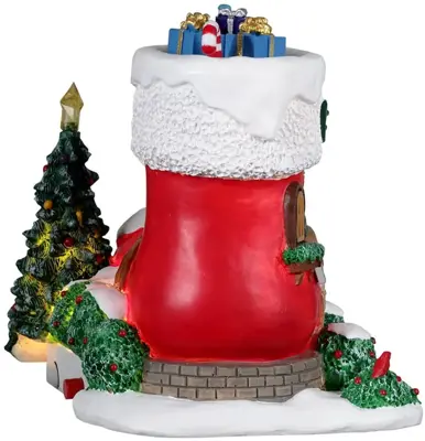 Lemax no. 3 elf lane verlicht kerstdorp tafereel Santa's Wonderland 2022 - afbeelding 2