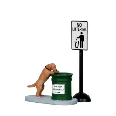 Lemax no littering s/2 kerstdorp accessoire Harvest Crossing 2011 - afbeelding 1