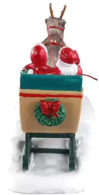 Lemax north pole sleigh ride kerstdorp tafereel Caddington Village 2020 - afbeelding 4