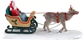 Lemax north pole sleigh ride kerstdorp tafereel Caddington Village 2020 - afbeelding 2