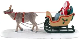 Lemax north pole sleigh ride kerstdorp tafereel Caddington Village 2020 - afbeelding 3