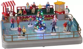Lemax outdoor skating rink bewegende schaatsbaan Vail Village 2022 - afbeelding 1