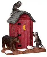 Lemax outhouse marauders kerstdorp accessoire Vail Village 2012 - afbeelding 1