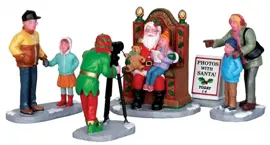 Lemax photos with santa s/5 kerstdorp figuur type 6 Vail Village 2012 - afbeelding 1