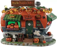 Lemax pick me pumpkin wagon verlicht huisje Spooky Town 2019 - afbeelding 1