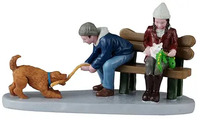 Lemax playful pups kerstdorp figuur type 4 2025 - afbeelding 1