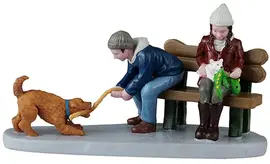 Lemax playful pups kerstdorp figuur type 4 2025 - afbeelding 1