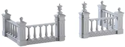 Lemax plaza fence s/4 kerstdorp accessoire 2017 - afbeelding 1
