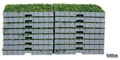 Lemax plaza system (grass, square) 16 pcs kerstdorp accessoire 2016 - afbeelding 2