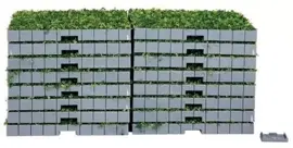 Lemax plaza system (grass, square) 16 pcs kerstdorp accessoire 2016 - afbeelding 2